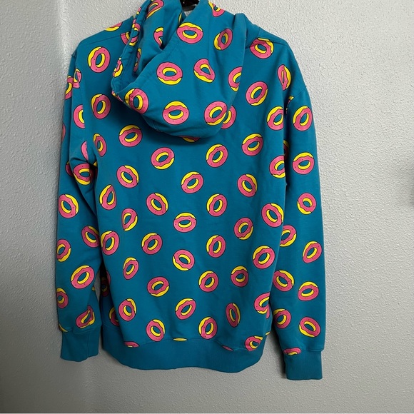 Vintage Odd Future Tyler the Creator Donut All Over Blue Hoodie OFWGKTA - Picture 3 of 4